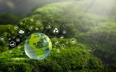 Net Zero Concept and Carbon Neutral Natural Environment Climate-neutral long-term emissions strategy, goals, sustainability, globe icon. green background